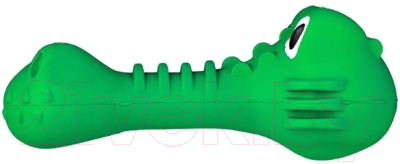 Игрушка для собак Mr. Kranch Крокодил с пищалкой / MKR000201 (с ароматом курицы, зеленый)
