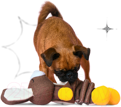 Игрушка для собак Mr. Kranch Зайчик с карманами / MKR000022