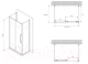 Миниатюра изображения товара Душевой уголок Abber Schwarzer Diamant AG30100BH-S85B-S85B
