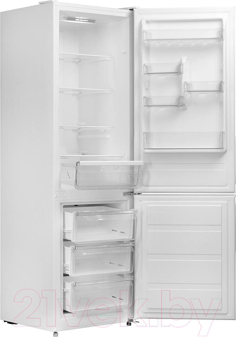 Холодильник с морозильником Centek CT-1732 NF White Multi