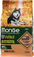 Сухой корм для собак Monge Dog BWild Grain Free Adult Salmon беззерновой (2.5кг) - 