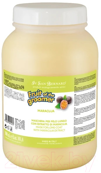 Маска для животных Iv San Bernard Fruit Of The Groomer Maracuja для длинной шерсти