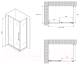 Миниатюра изображения товара Душевой уголок Abber Schwarzer Diamant AG30100BMH-S70BM