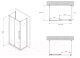 Миниатюра изображения товара Душевой уголок Abber Schwarzer Diamant AG30100BMH-S70BM-S70BM