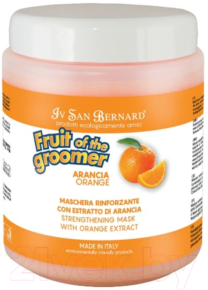 Маска для животных Iv San Bernard Fruit Of The Groomer Orange для слабой выпадающей шерсти