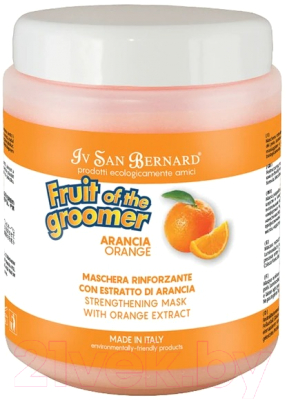 Маска для животных Iv San Bernard Fruit Of The Groomer Orange для слабой выпадающей шерсти (1л)