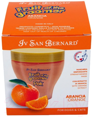 Маска для животных Iv San Bernard Fruit Of The Groomer Orange для слабой выпадающей шерсти (250мл)