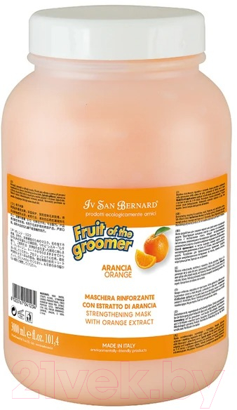 Маска для животных Iv San Bernard Fruit Of The Groomer Orange для слабой выпадающей шерсти