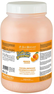 Маска для животных Iv San Bernard Fruit Of The Groomer Orange для слабой выпадающей шерсти (3л)