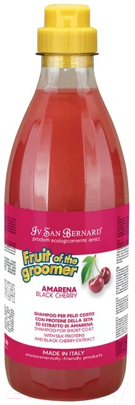 Шампунь для животных Iv San Bernard Fruit Of The Groomer Black Cherry для короткой шерсти