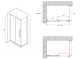 Миниатюра изображения товара Душевой уголок Abber Schwarzer Diamant AG30100H-S50
