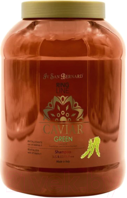 Шампунь для животных Iv San Bernard Green Caviar ревитализирующий без лаурилсульфата натрия (3л)