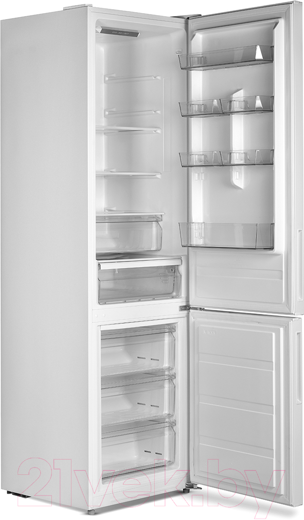 Холодильник с морозильником Centek CT-1733 NF White Multi