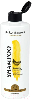 Шампунь для животных Iv San Bernard Traditional Line Banana для шерсти средней длины / NSHAB1000 (1л)
