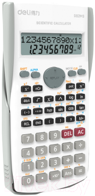 Калькулятор Deli Core / D82MS (белый)