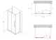 Миниатюра изображения товара Душевой уголок Abber Schwarzer Diamant AG30100MH-S70M-S70M