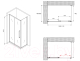 Миниатюра изображения товара Душевой уголок Abber Schwarzer Diamant AG30110BH-S50B