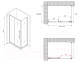 Миниатюра изображения товара Душевой уголок Abber Schwarzer Diamant AG30110BH-S60B