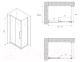Миниатюра изображения товара Душевой уголок Abber Schwarzer Diamant AG30110BH-S85B
