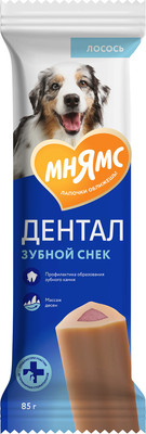 Лакомство для собак Мнямс Dental Зубной снек с лососем / 176816 (85г) - 