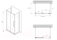 Миниатюра изображения товара Душевой уголок Abber Schwarzer Diamant AG30110BMH-S70BM-S70BM