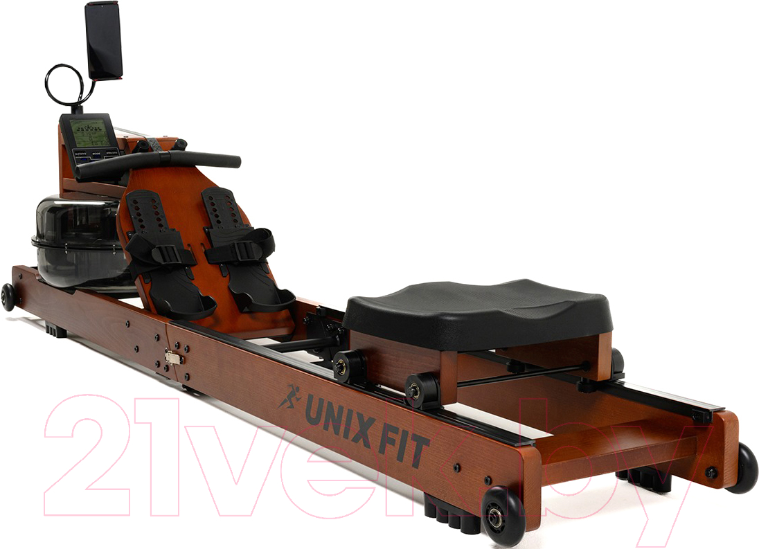 Гребной тренажер UNIX Fit Wood Rower Dark / RM9000PDW