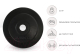 Миниатюра изображения товара Диск для штанги UNIX Fit d25мм DU2500RUB (2.5кг, черный)