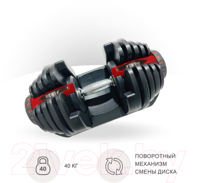Изображение товара Гантель UNIX Fit DBREGU40 (40кг)