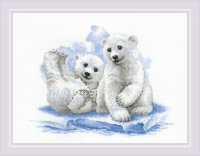 Набор для вышивания Риолис Малыши на льдине / 2043Р - 