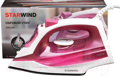Утюг StarWind SIR2285 (розовый/белый)