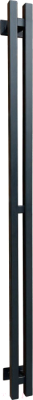 Полотенцесушитель водяной Ростела Слим 70x1500/1 (1/2") (черный, нижнее подключение)
