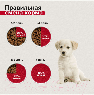 Сухой корм для собак Mera Essential Junior 1 для щенков малых и средних пород / 60450 (12.5кг)