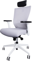 Кресло офисное Chair Meister Art Line (белый/ткань серая) - 