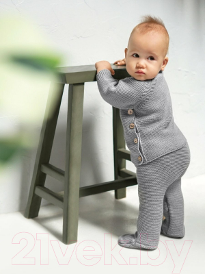 Комплект одежды для малышей Amarobaby Pure Love Set / AB-OD23-PLS11/11-62 (серый, р.62)