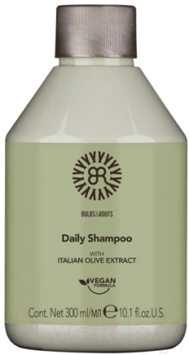 Шампунь для волос Bulbs&Roots Увлажняющий для ежедневного использования с экстрактом оливы (300мл)
