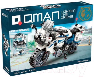 Конструктор Qman Полицейский мотоцикл / 11016-Q 