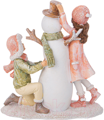 Статуэтка Lefard Дети со снеговиком / 162-1013