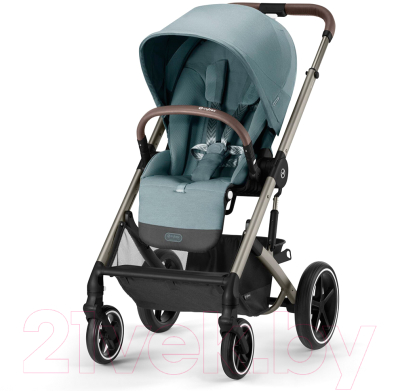 Детская универсальная коляска Cybex Balios S Lux SLV 2 в 1 (Sky Blue, с дождевиком)