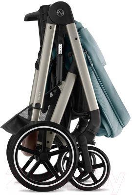 Детская универсальная коляска Cybex Balios S Lux SLV 2 в 1 (Sky Blue, с дождевиком)