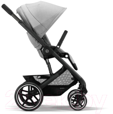 Детская универсальная коляска Cybex Balios S Lux BLK 3 в 1  (Lava Grey, с дождевиком)