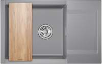 Мойка кухонная GRANULA ES-7807 (алюминиум) - 