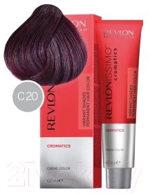 Крем-краска для волос Revlon Professional Revlonissimo Colorsmetique Cromatics C20 (60мл)