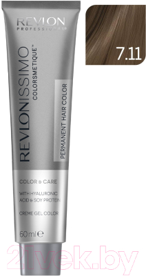 Крем-краска для волос Revlon Professional Revlonissimo Colorsmetique 7.11 (60мл, блондин пепельный)