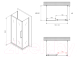 Миниатюра изображения товара Душевой уголок Abber Schwarzer Diamant AG30140BH-S50B-S50B