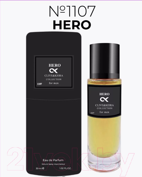 Парфюмерная вода Clive&Keira Hero For Men 1107