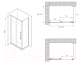 Миниатюра изображения товара Душевой уголок Abber Schwarzer Diamant AG30150BMH-S100BM
