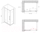 Миниатюра изображения товара Душевой уголок Abber Schwarzer Diamant AG30150BMH-S70BM