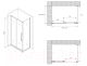 Миниатюра изображения товара Душевой уголок Abber Schwarzer Diamant AG30150H-S100