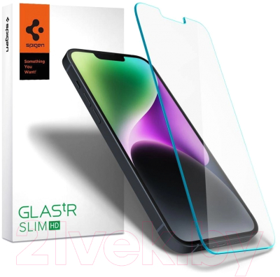 Защитное стекло для телефона Spigen Glas.TR Slim iPhone 13/13 Pro / AGL03391