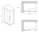 Миниатюра изображения товара Душевой уголок Abber Schwarzer Diamant AG30160BMH-S90BM